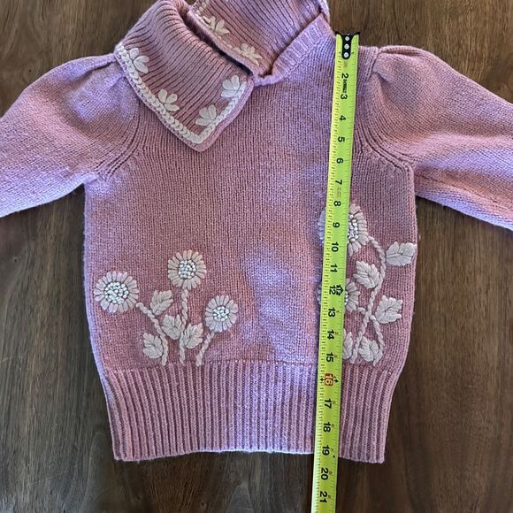 LoveShackFancy Union Collared Pullover in Rose Blush Size XS - Picture 15 of 16